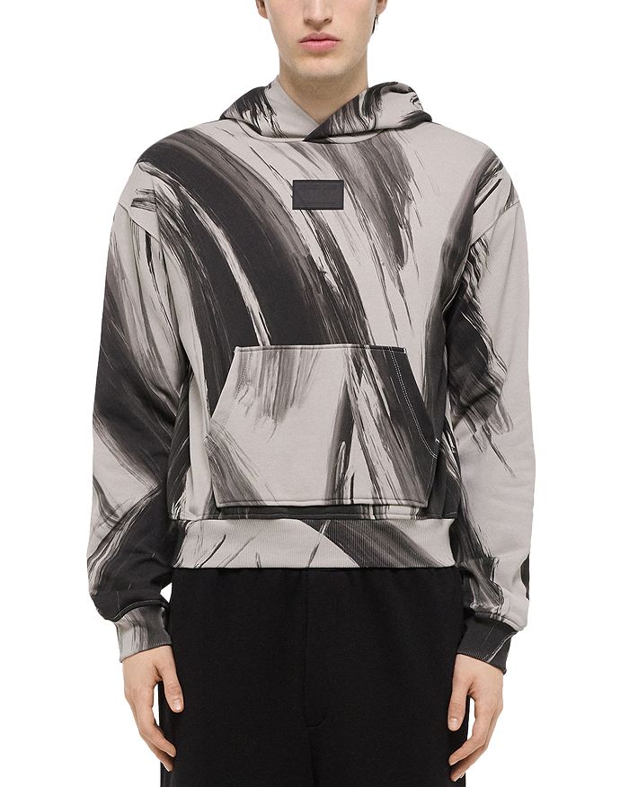 

Толстовка с капюшоном из перьев Helmut Lang, серый