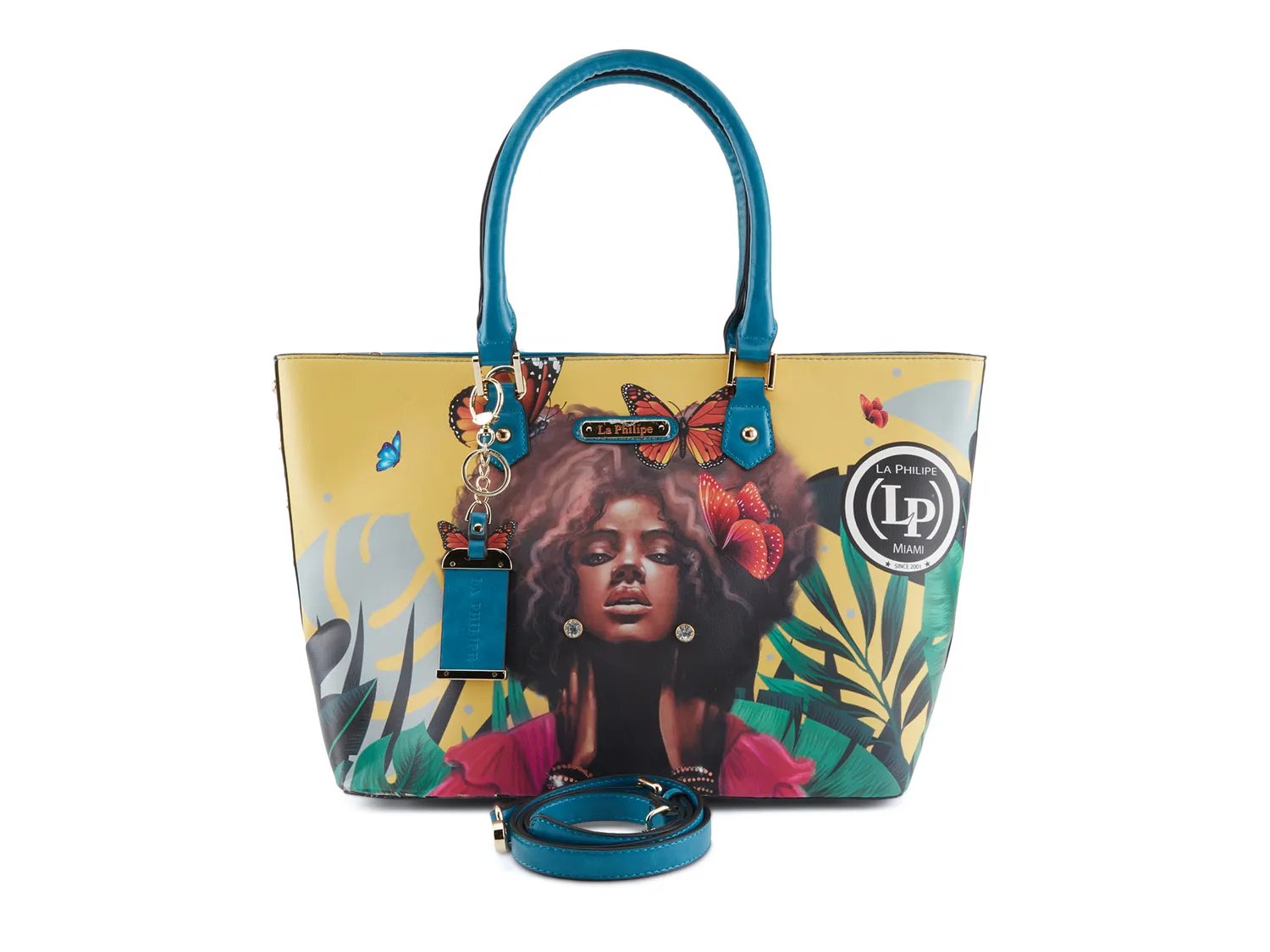 

Сумка-тоут La Philipe Butterfly Fly Tote, синий