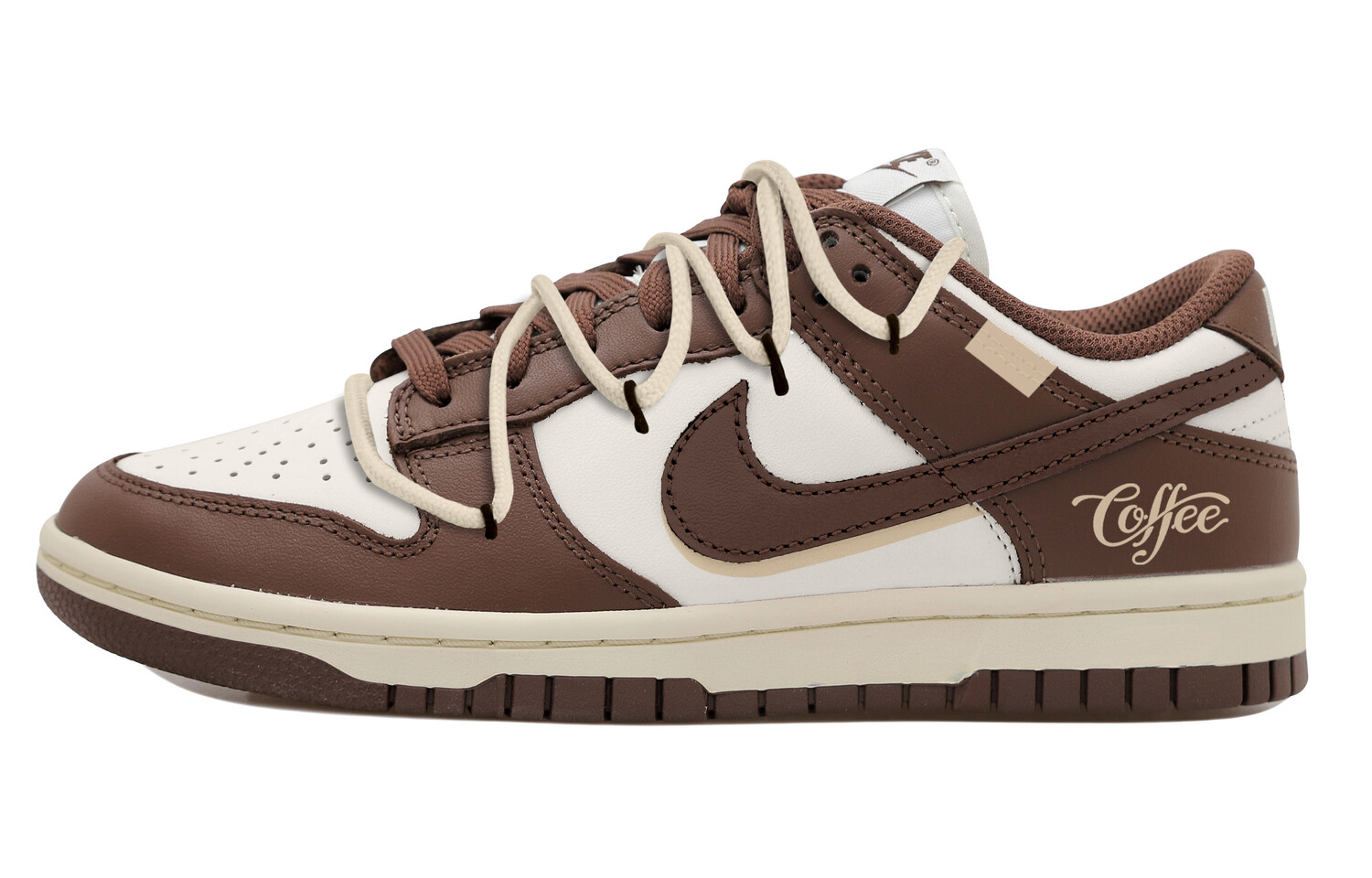 

Кроссовки для скейтбординга Dunk женские, низкие, коричневый Nike