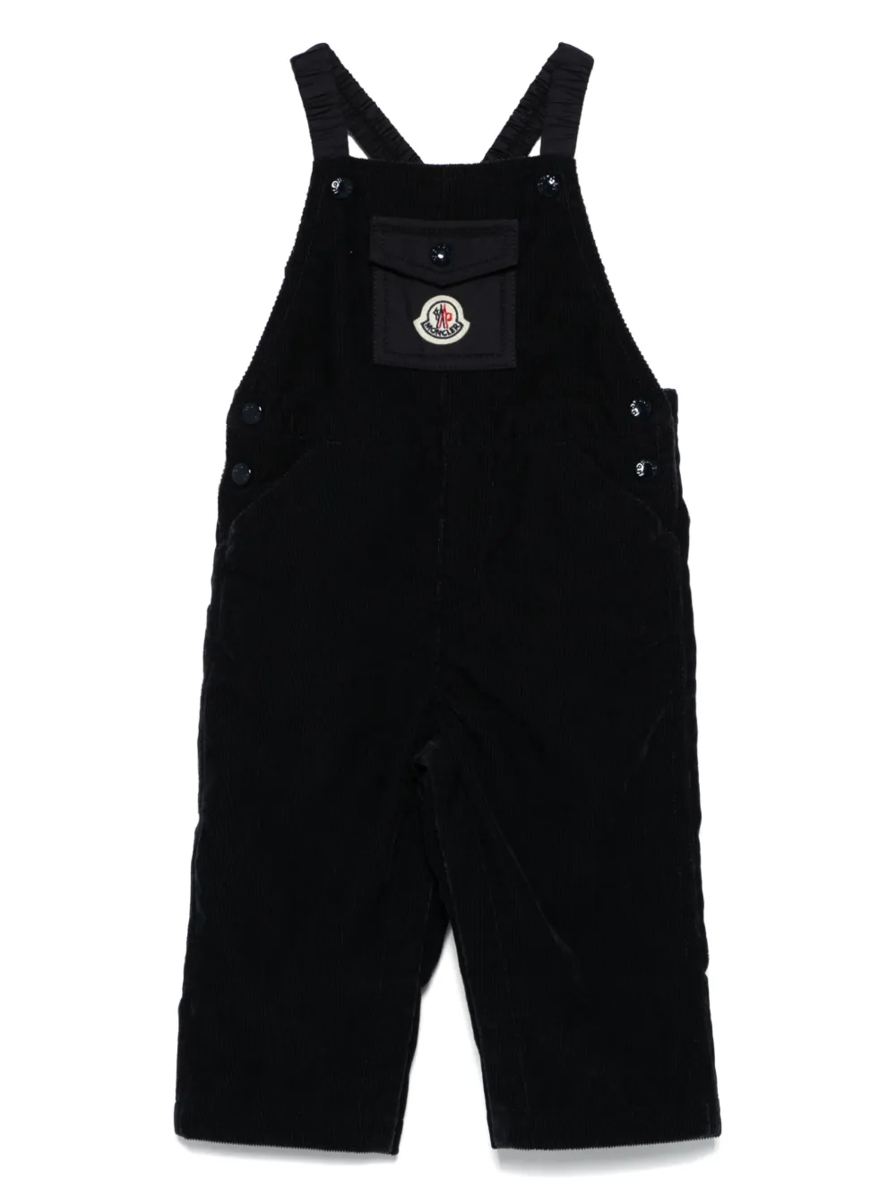 

Комбинезон с нашивкой-логотипом Moncler Enfant, синий