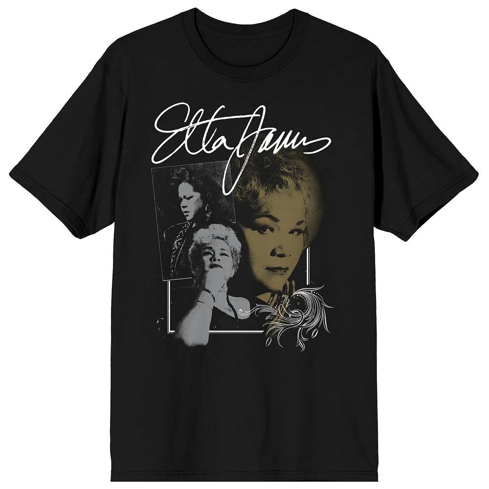 

Мужская футболка Etta James Signature с короткими рукавами и рисунком Licensed Character, черный