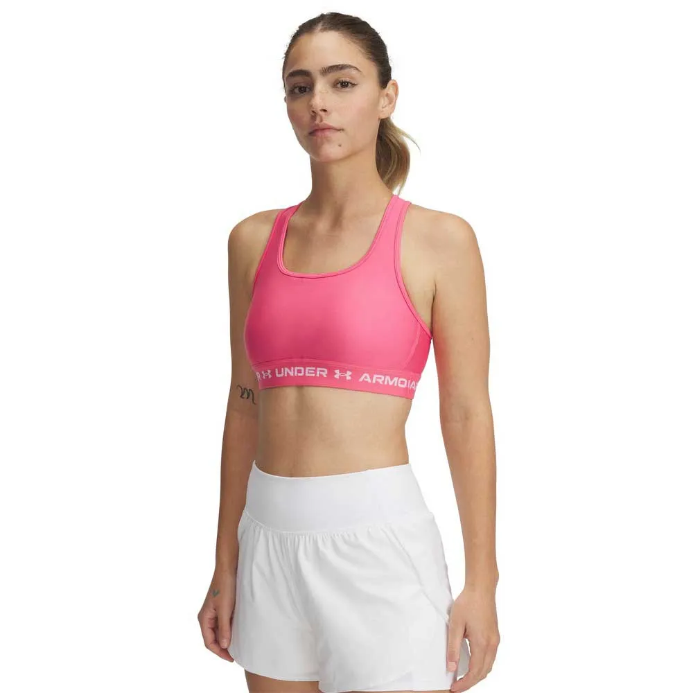 

Спортивный топ Under Armour Crossback medium support, розовый