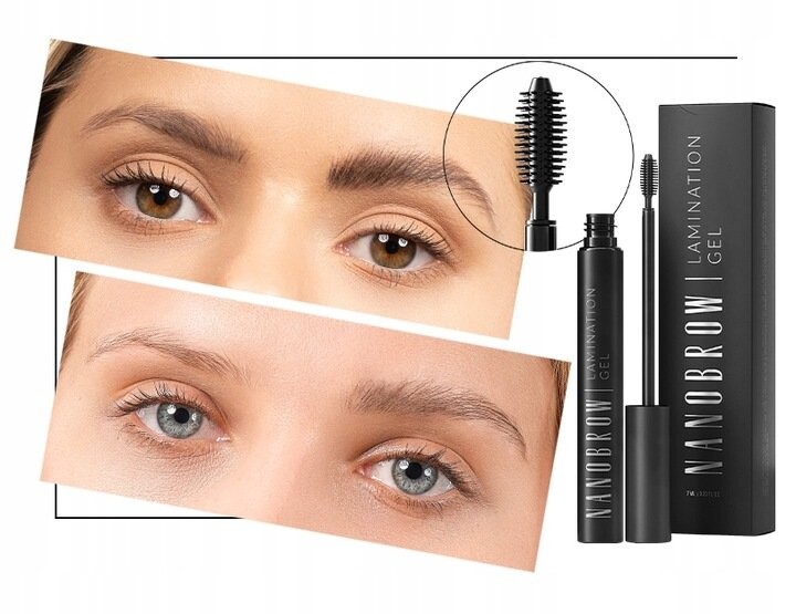 Гель для ламинирования Nanobrow Beige - выравнивает и заполняет брови — фото 4