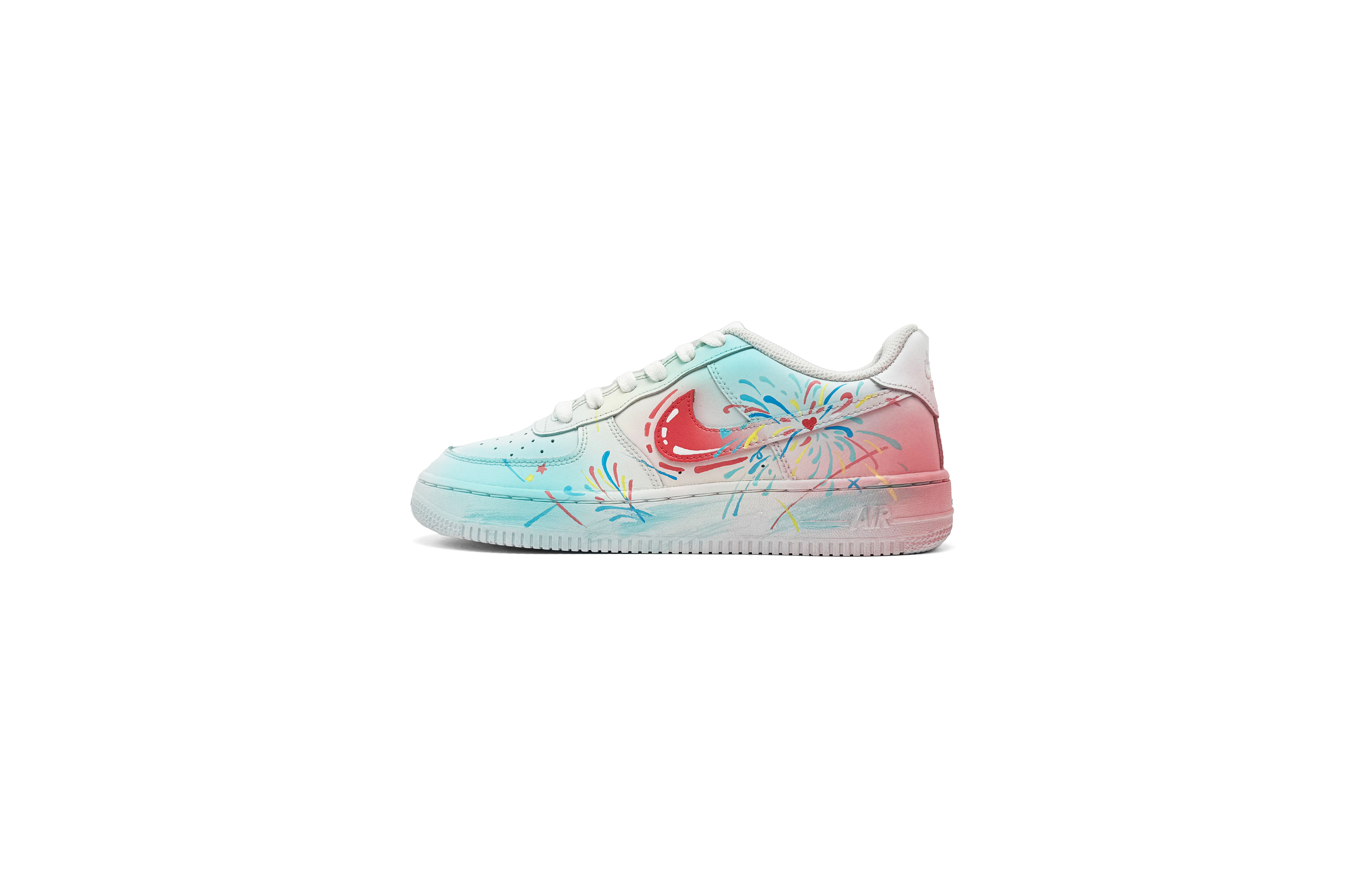 

Nike Детские кроссовки для скейтбординга Air Force 1 LE с амортизацией, противоскользящие, износостойкие, низкие, синие, для подростков