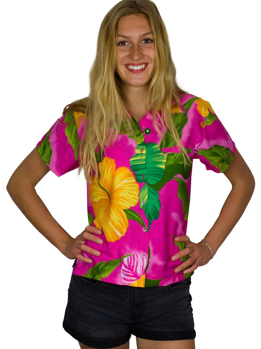 

Блуза King Kameha Big Flower, светло-розовый