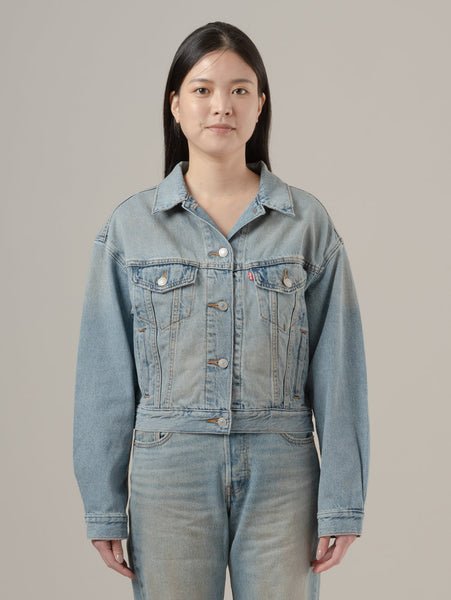 Укороченная куртка дальнобойщика 90-х Levi's, Medium Indigo - Worn In