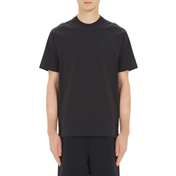 Футболка men's y-3 solid color casual short sleeve black Adidas, черный — фото 2