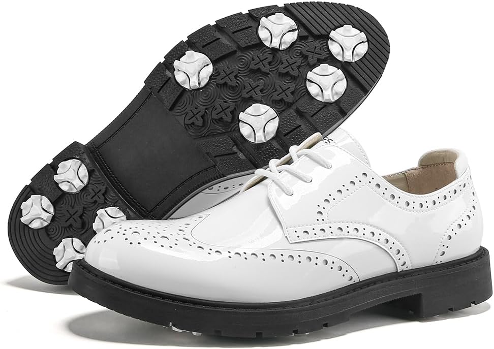 

Мужские гольф туфли Профессиональные мужские безшипованные спортивные кроссовки для гольфа Мужская обувь для ходьбы и тренировки в гольф Ifrich, белый