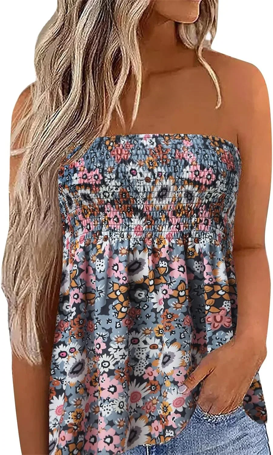 Футболка с цветочным принтом, Casual Shirts for Women Summer Slim Fit Tee Tops, кофе