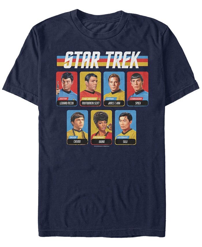 

Мужская футболка с короткими рукавами Star Trek The Original Series Crew Fifth Sun, синий