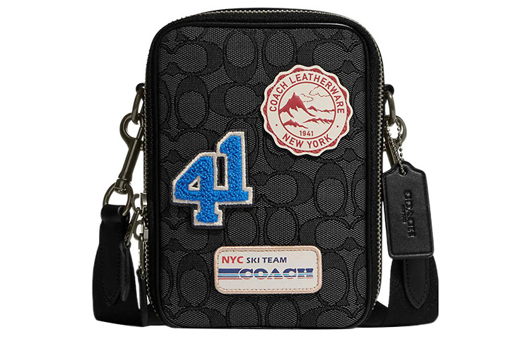 

Стентон Тканевая Сумка Через Плечо С Кожаными Деталями, Женская Черная COACH