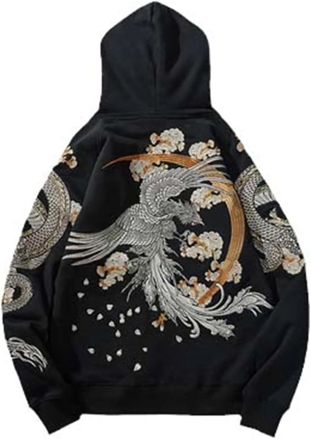 

Толстовка Yokosuka Beasts с вышивкой в виде дракона, тигра, феникса и черепахи MQMYJSP