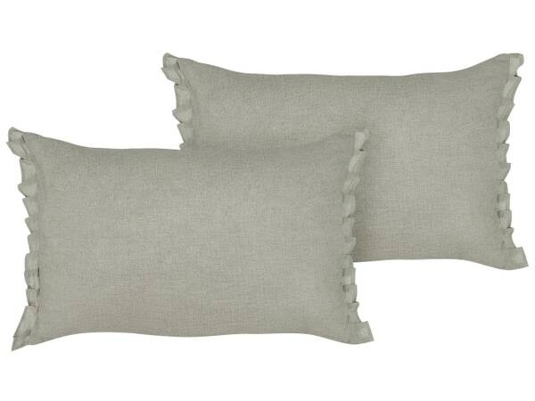 

Подушка Beliani 2 шт SASSAFRAS, 45x10x10 см цвет grau/hellgrau