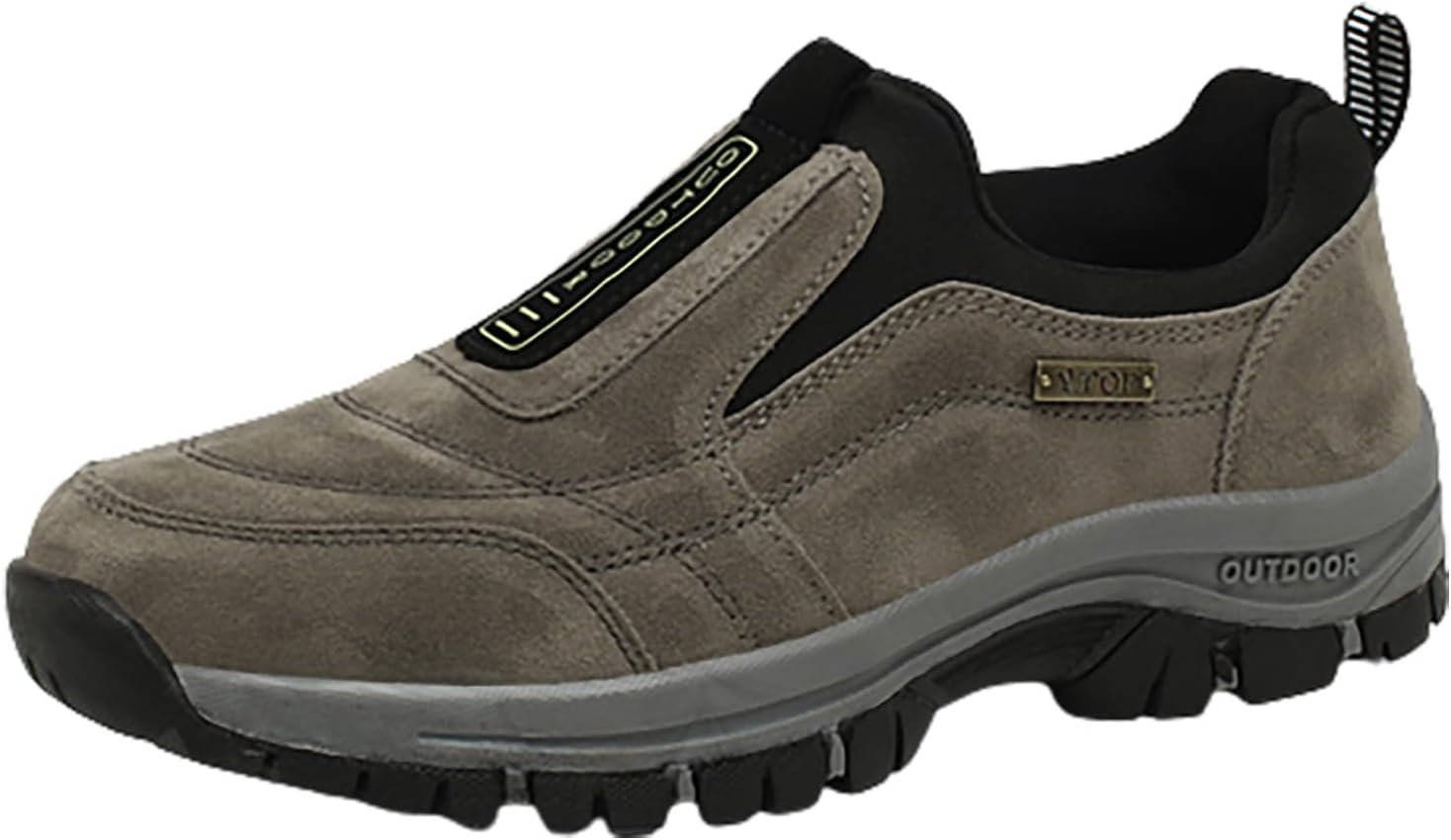 

Мужские кроссовки для ходьбы, мужские беговые туфли, повседневные слипоны, теннисные кроссовки, легкие спортивные обувь для тренировок с мягкой подошвой Iwihmiv, хаки