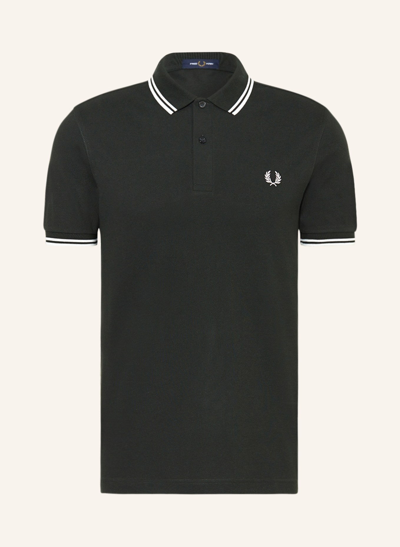 

Рубашка-поло из пике FRED PERRY, темно-зеленый