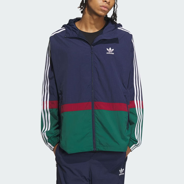 Куртка мужская темно-синяя Adidas Originals — фото 3