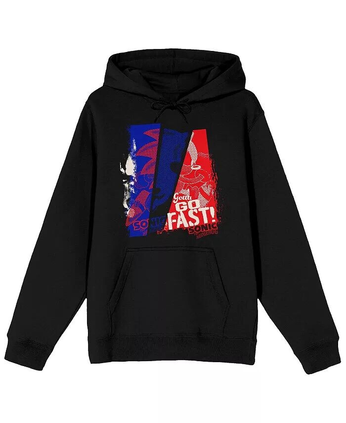 

Мужская черная толстовка Gotta Go Fast Color Dots - XXL Sonic The Hedgehog, серый