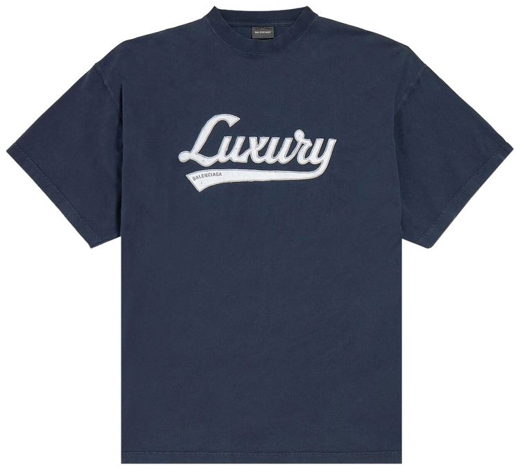 

Футболка Balenciaga оверсайз, синий