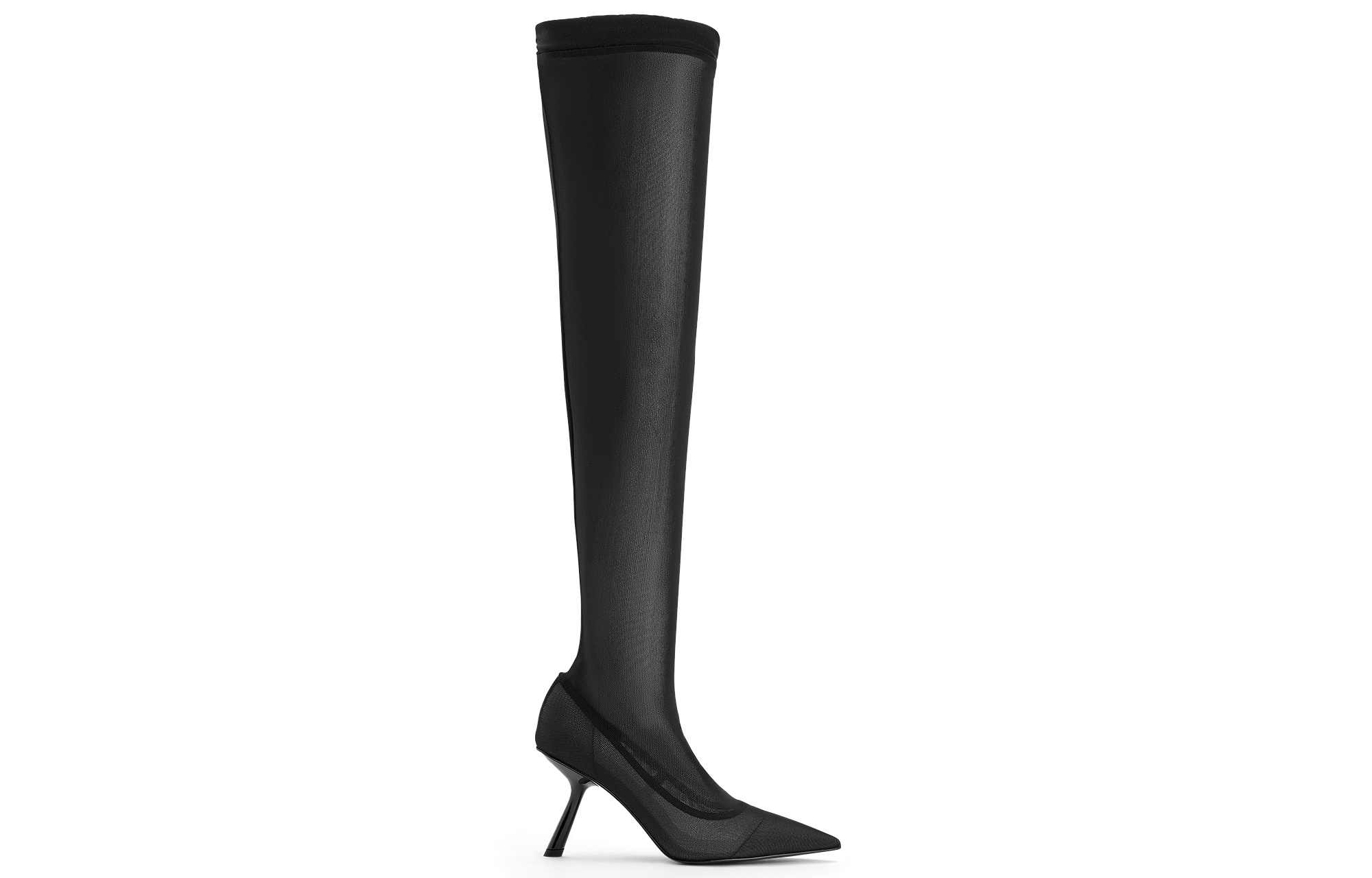 CHARLES&KEITH Маленькие CK ботфорды 9,5 см женские ЧЁРНЫЕ ТЕКСТУРИРОВАННЫЕ, цвет BLACK TEXTURED Black Textured — фото 2