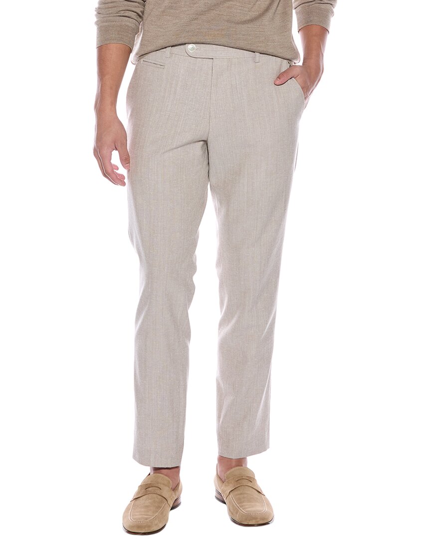 

Брюки BOSS Hugo Boss Genius из смесовой шерсти Boss by Hugo Boss, бежевый