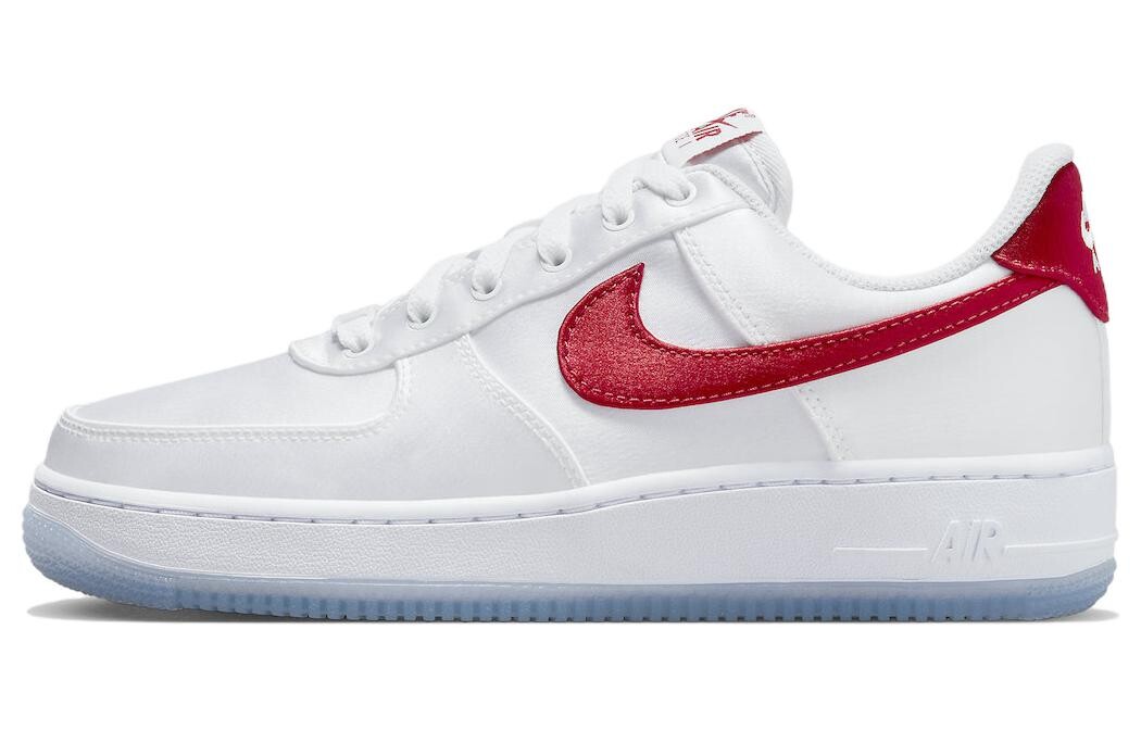 Nike Air Force 1 Low '07 Satin White Varsity Red (женские)