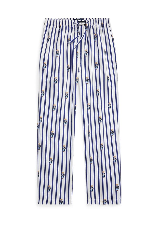 

Пижамные штаны из хлопка с карманами Polo Ralph Lauren, цвет 024 aob stripe