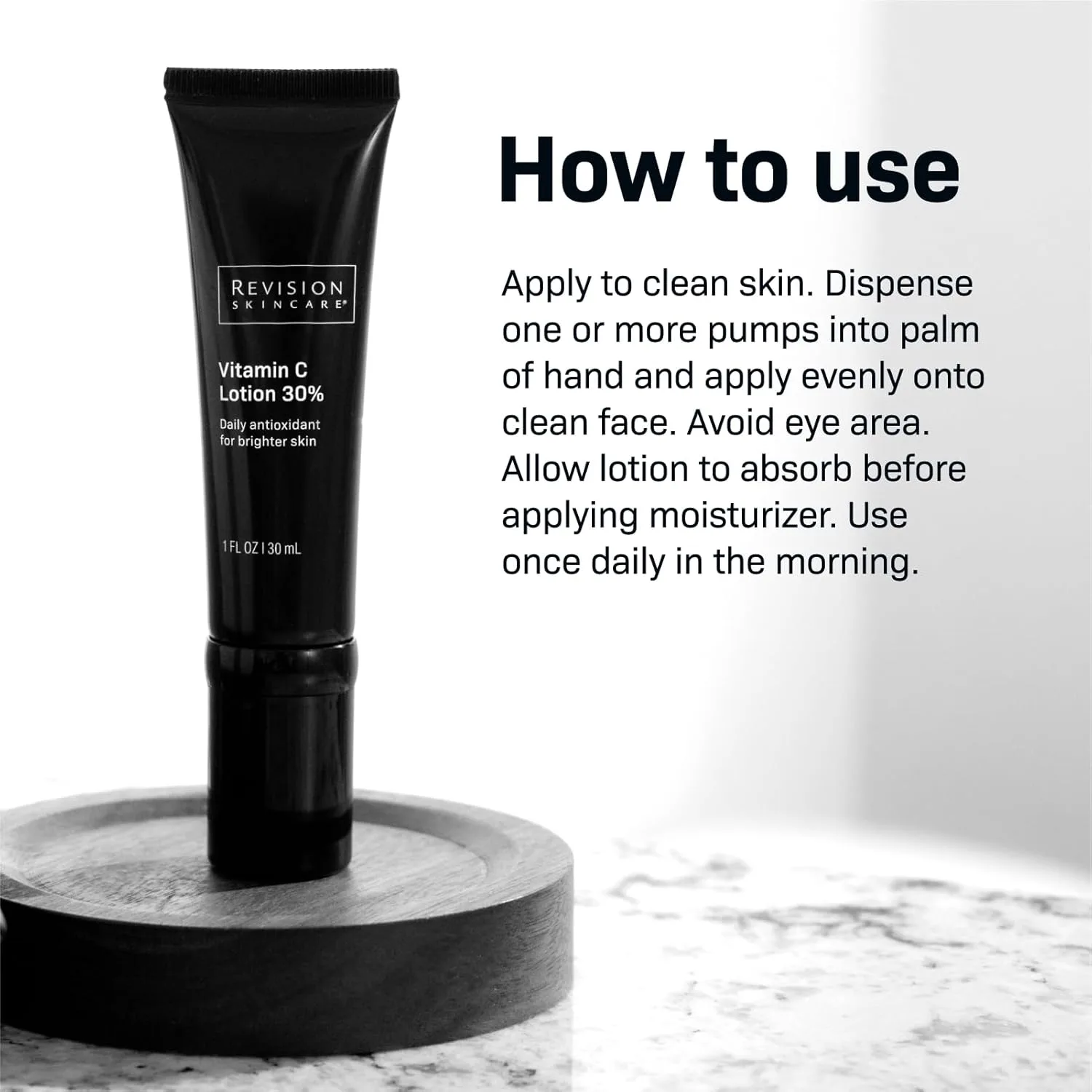 Лосьон Revision Skincare с витамином С, ежедневный антивозрастной осветляющий и увлажняющий лосьон для борьбы с мелкими морщинами. — фото 3