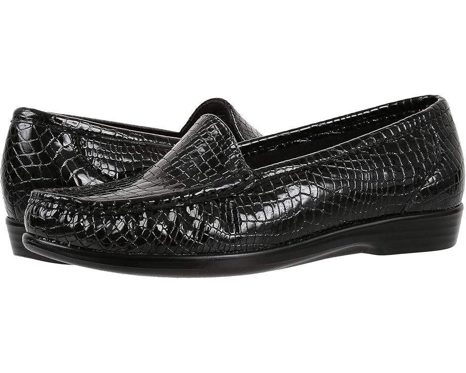 Лоферы SAS Simplify Comfort Loafer, цвет Black Croc