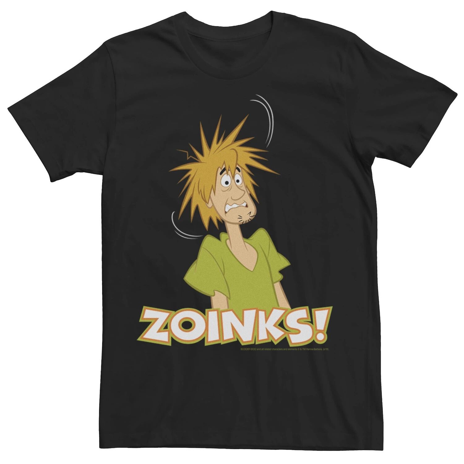 

Мужская футболка с портретом Scooby-Doo Shaggy Shocked Zoinks Licensed Character