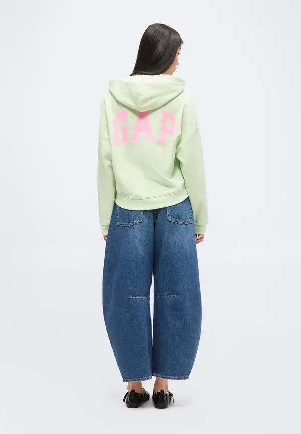 Толстовка с капюшоном Gap, pod green, зелёный