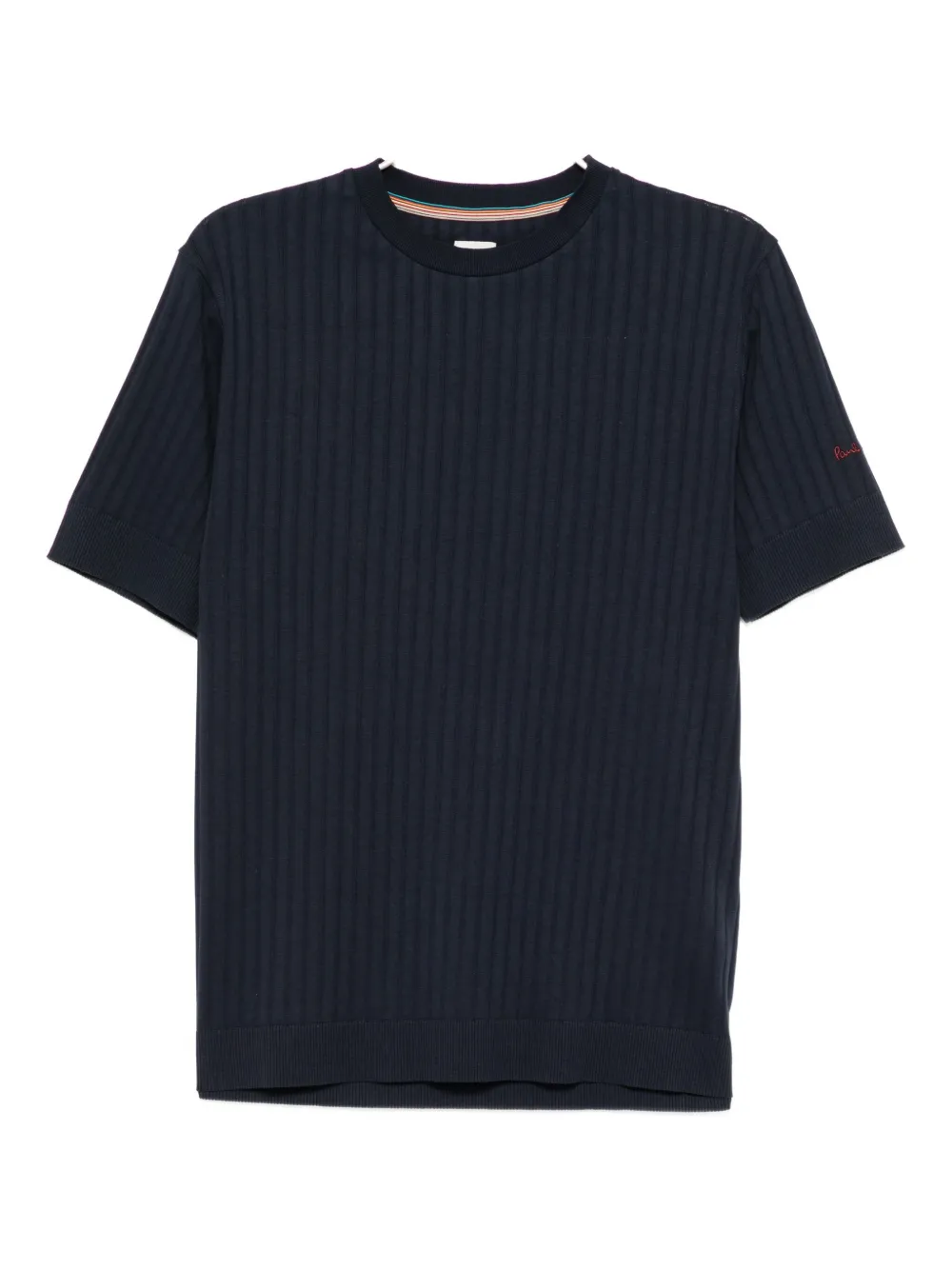 

Футболка из хлопка в рубчик Paul Smith, синий