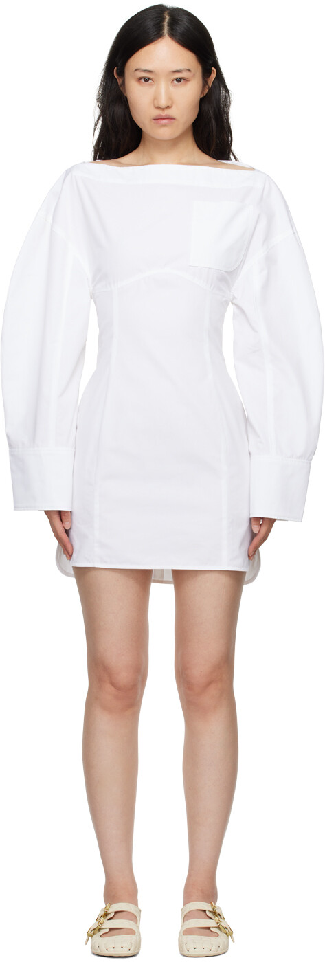 

Мини-платье La Casa 'La robe chemise Casaco' JACQUEMUS, белый