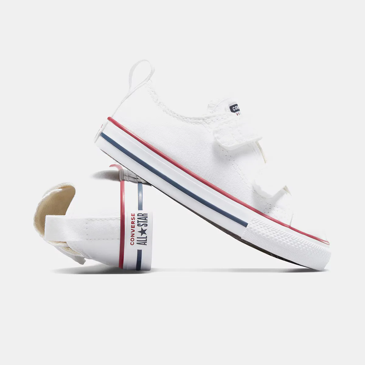 Chuck Taylor Carry Over Низкие повседневные кроссовки Converse для младенцев, белый — фото 3