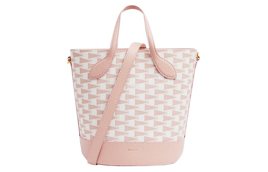 

BALLY Сумка-ведро из коровьей кожи с искусственной кожей, сумка через плечо, женская розовая сумка