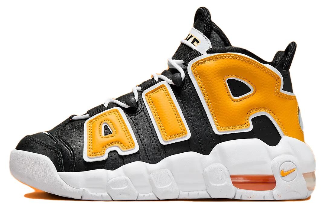 Женские баскетбольные кроссовки Nike Air More Uptempo Vintage, Black/University Gold/White