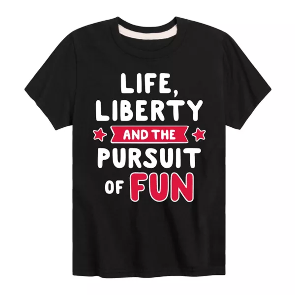 

Футболка с принтом «Life Freedom & The Booster» для мальчиков 8–20 лет Licensed Character, черный