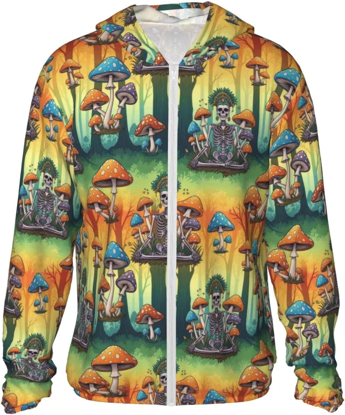 

Supdreamc Unisex UPF 50+ легкая худи с длинным рукавом на молнии