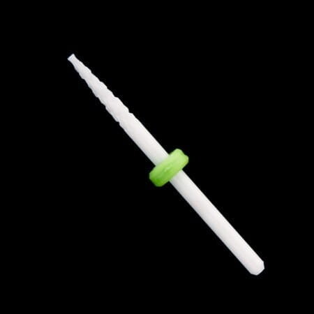 

Керамическая фреза маленькая конусная c 3/32" зеленая прочная, AllePaznokcie