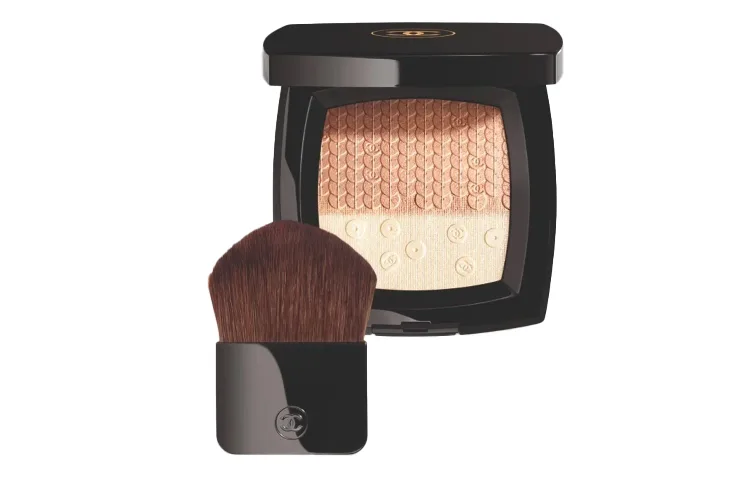 CHANEL Limited Two Tone Highlighter Plate для вечернего макияжа + кисти — фото 2