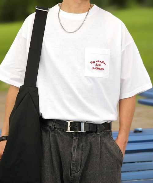 

Футболка широкая с вышивкой Burner, белая