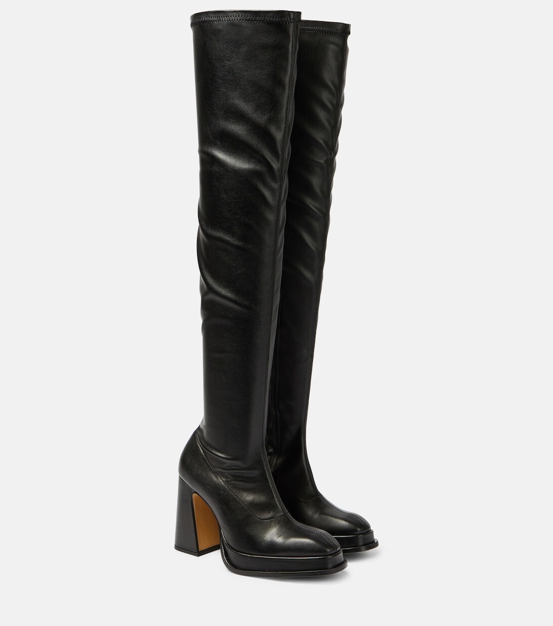 Сапоги velvet 100 из искусственной кожи Souliers Martinez, черный