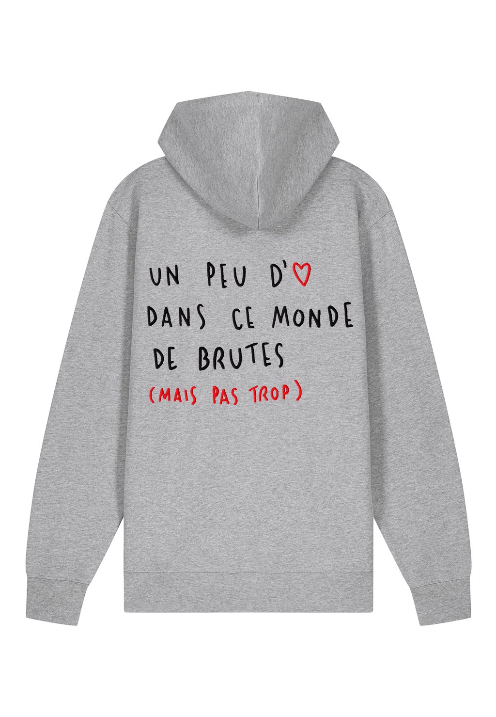

Толстовка на молнии BRUTE BACK EMBROIDERY Mira Paris, серый