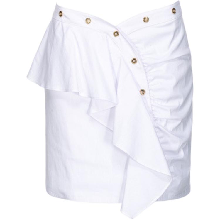 

SS24 Повседневная Короткая Юбка Женская Белая PINKO