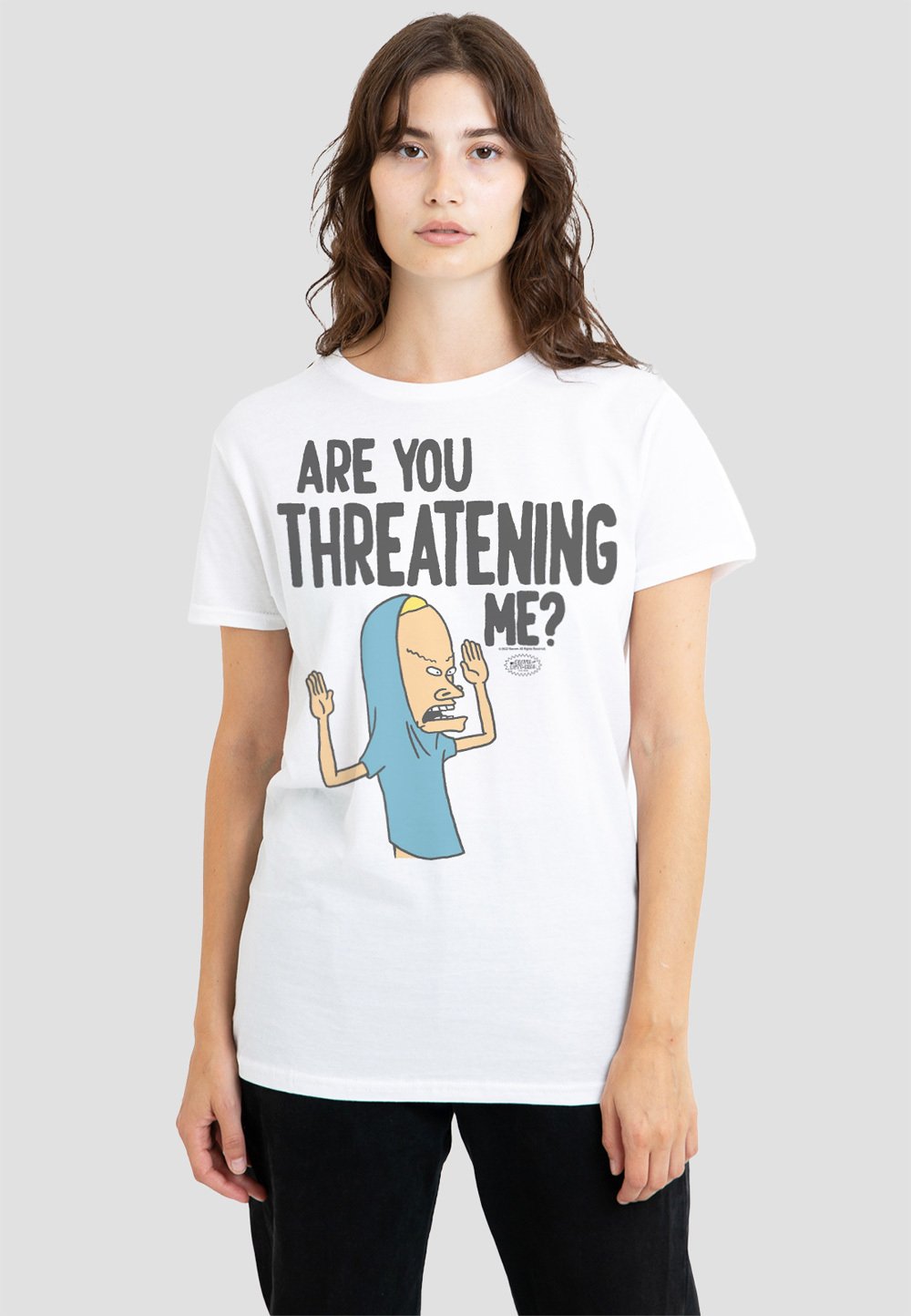 

Футболка с принтом MTV ARE YOU THREATENING ME Cotton Soul, белый