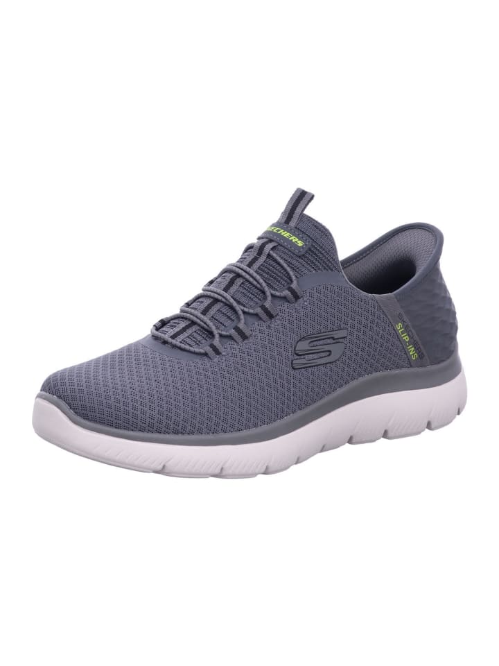 

Кроссовки на шнуровке Skechers, серый