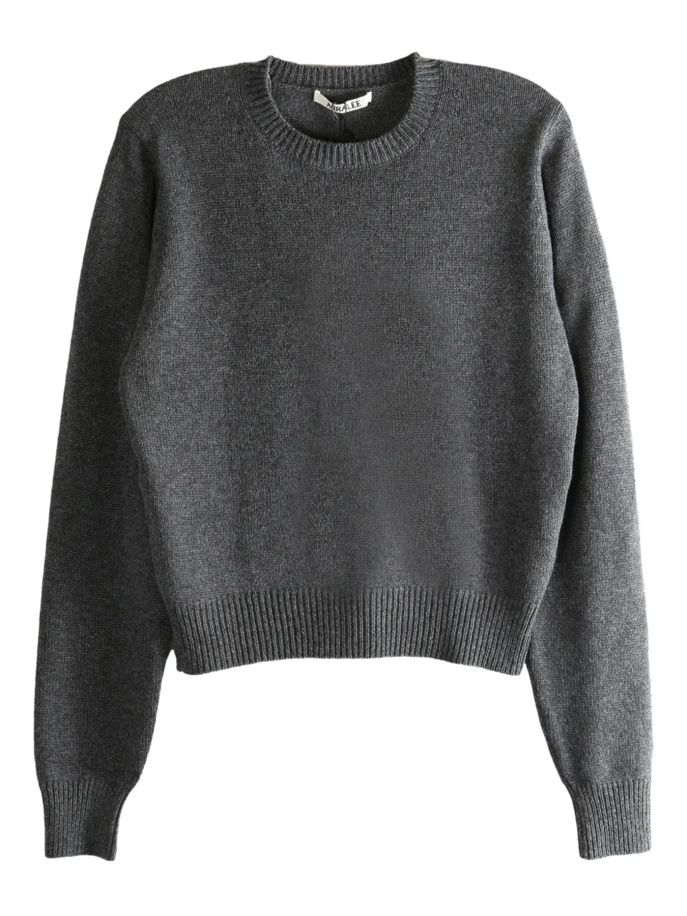 

Свитер с ребристыми манжетами Auralee, серый