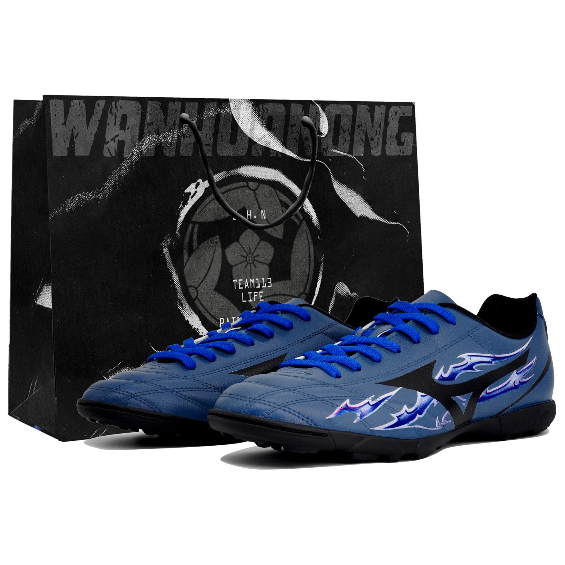 

Mizuno Кроссовки Folgado Abrasion-Resistant Slip-Resistant Soccer Shoes Men's Blue Purple