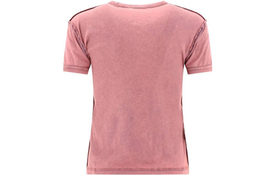 Графическая футболка с принтом Crewneck Acne Studios, розовый — фото 4