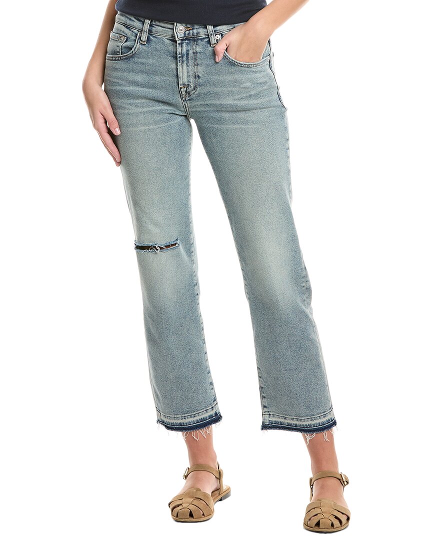 

Джинсы 7 For All Mankind Calie Shore Break прямого кроя, синий