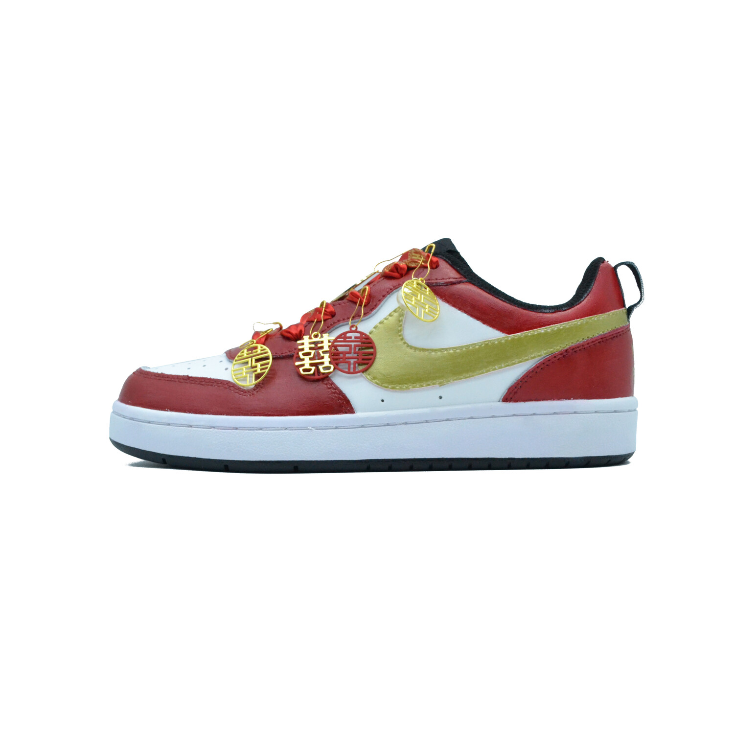 

Обувь для скейтбординга Court Borough 2 для детей, начальная школа Nike, цвет White Red Gold